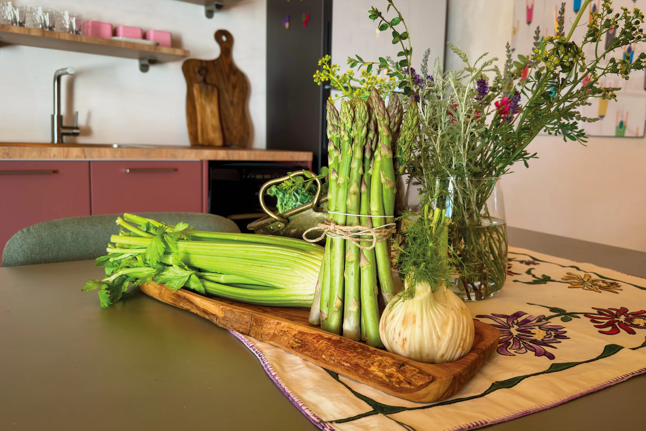 Table for four in the kitchen of House In Volo